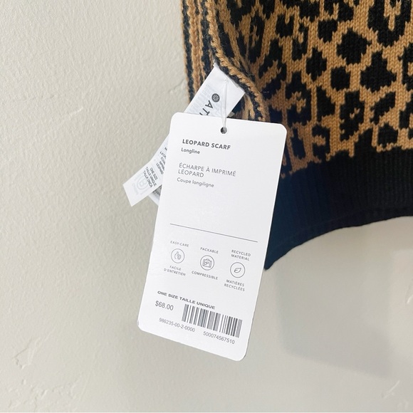 Athleta leopard scarf longline NWT - Picture 5 of 5